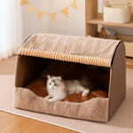 Enclosed Pet Bed with Removable, Washable Cover