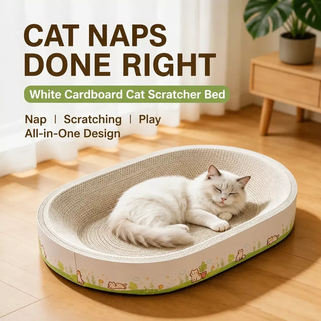 Oval Cat Scratcher Lounge Bed