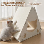 Triangular Corrugated Cardboard Cat Scratcher House
