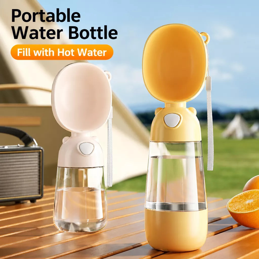 Portable Dog Water Bottle for Walks, Travel & Outdoor Adventures