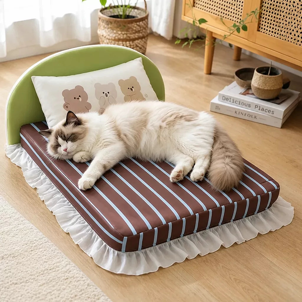 All-Season Pet Bed Mattress with Pillow