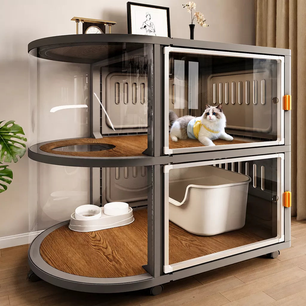 Indoor Multi-Level Cat Enclosure