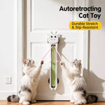 Automatic Wall-Mounted Cat Teaser Toy with Interactive Rope