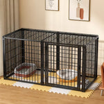 Indoor Metal Pet Playpen with Door and Roof for Cats & Small Dogs