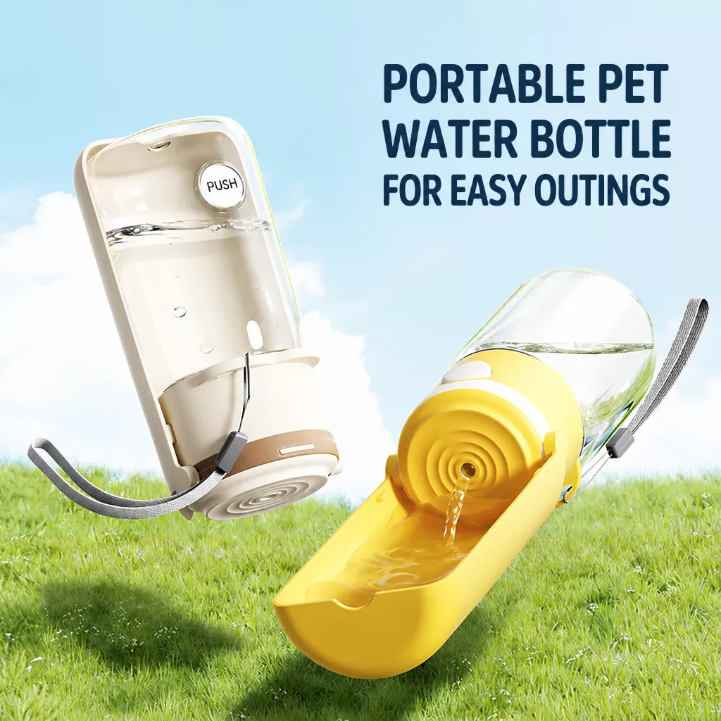 Portable Dog Water Bottle with Integrated Drinking Cup