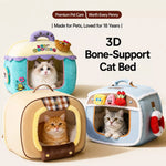 Corduroy Pet Bed with Removable Cover