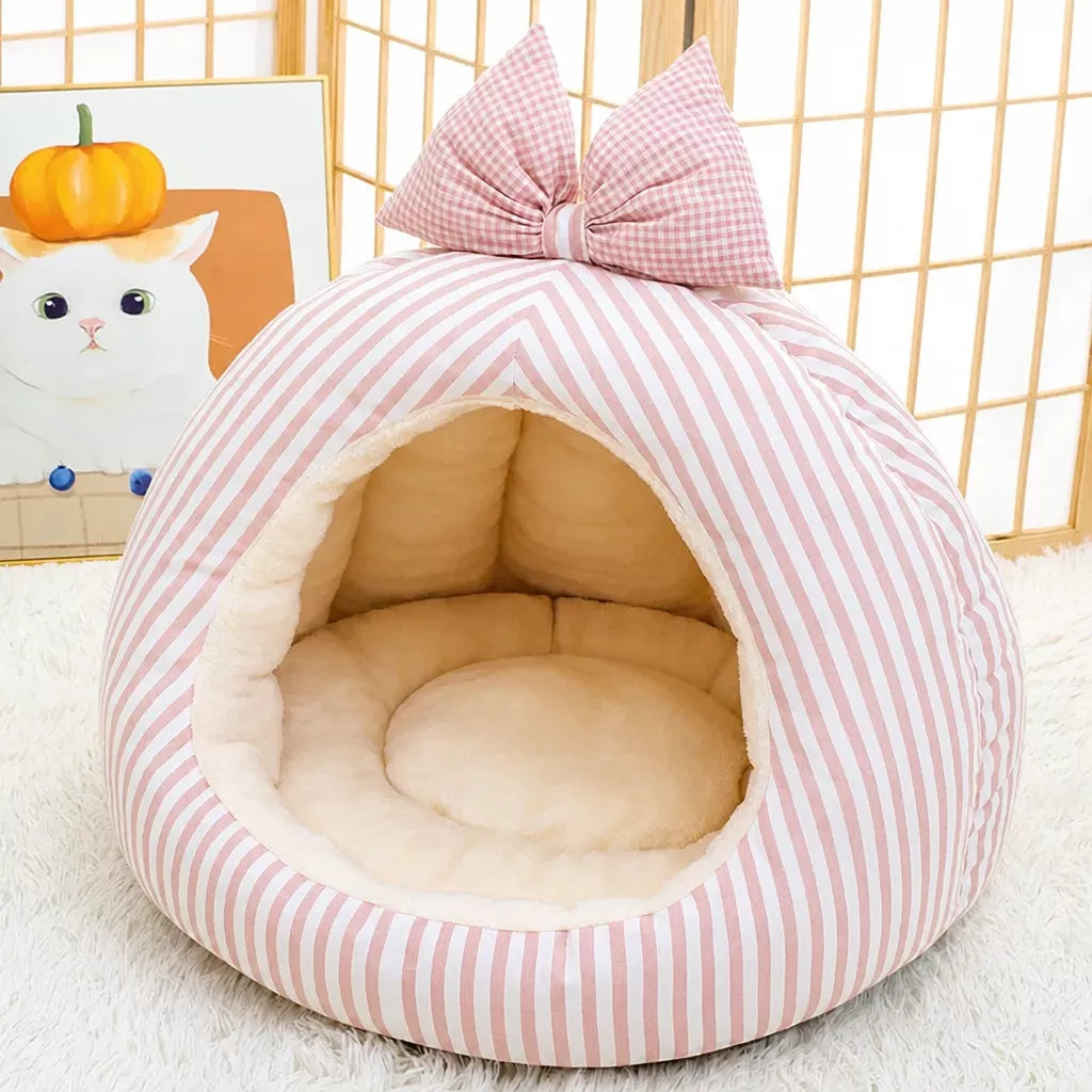 Enclosed Pet Bed Tent for Small Dogs and Cats