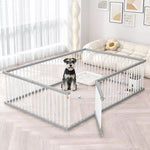 Indoor Dog Playpen with Double Doors, 23.6-Inch High
