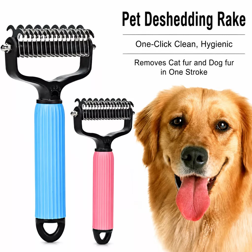 Pet Cat & Dog Detangling and Deshedding Grooming Comb