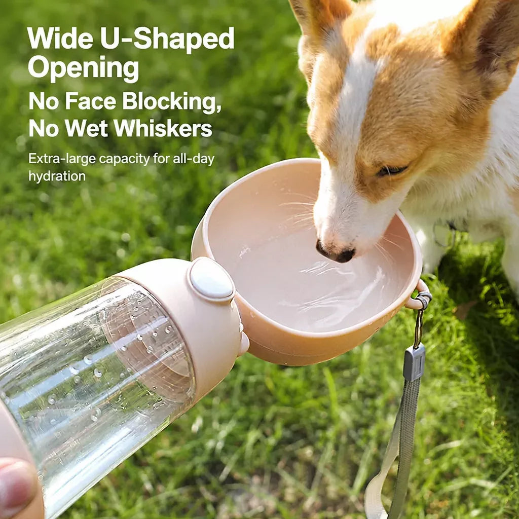 Portable Dog Water Bottle for Walks, Travel & Outdoor Adventures
