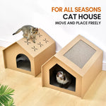 Corrugated Cardboard Cat House and Scratcher