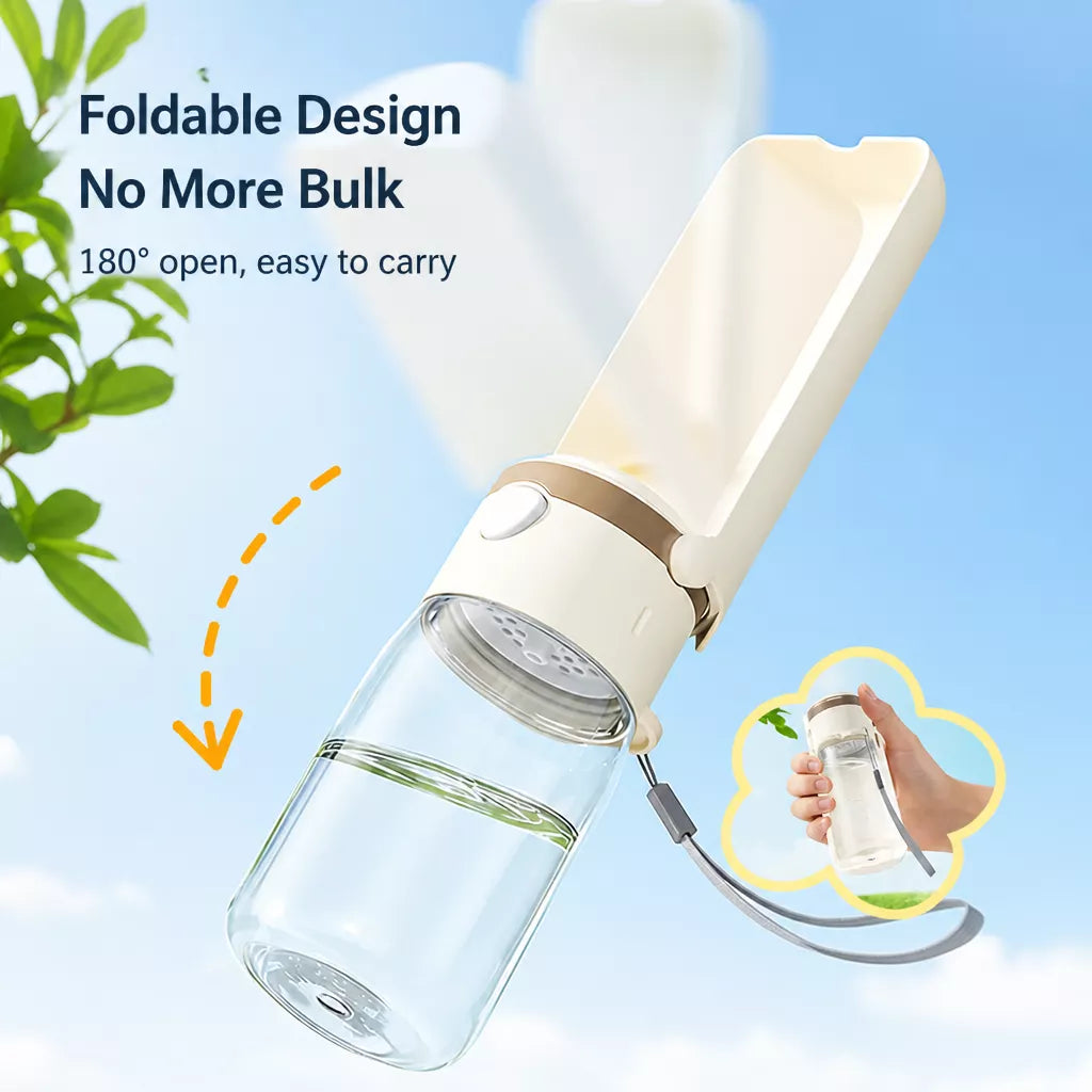 Portable Dog Water Bottle with Integrated Drinking Cup