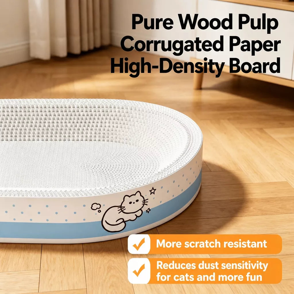 Corrugated Cardboard Cat Scratcher Lounge