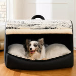 Covered Dog Bed Tent with Removable Washable Cushion