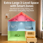 Multi-Level Covered Cat Condo for Cats