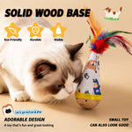 Wobble Cat Toy with Feather