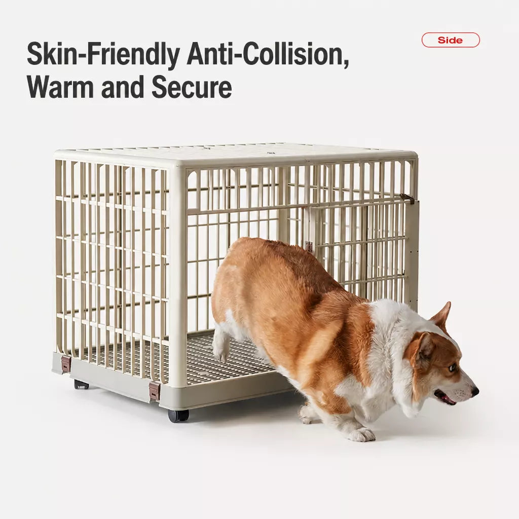 Indoor Resin Pet Crate for Small to Medium Dogs