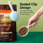 Pet Food Measuring Scoop with Bag Clip