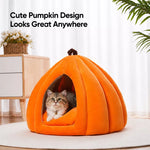 Enclosed Polyester Pet Bed for Cats and Small Dogs