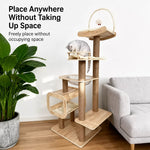 Multi-Level Cat Tree with Hideaway, Capsule Perch and Scratching Posts
