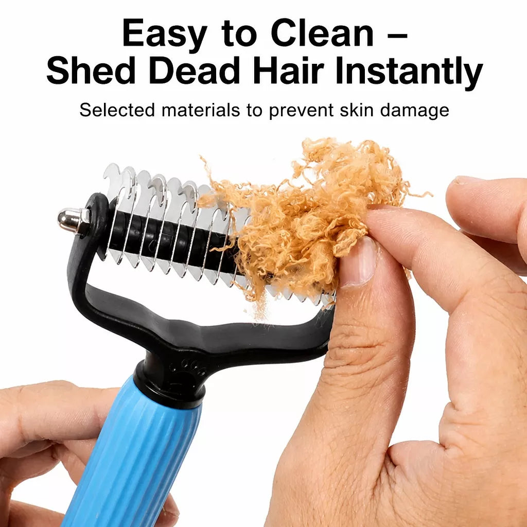 Pet Cat & Dog Detangling and Deshedding Grooming Comb