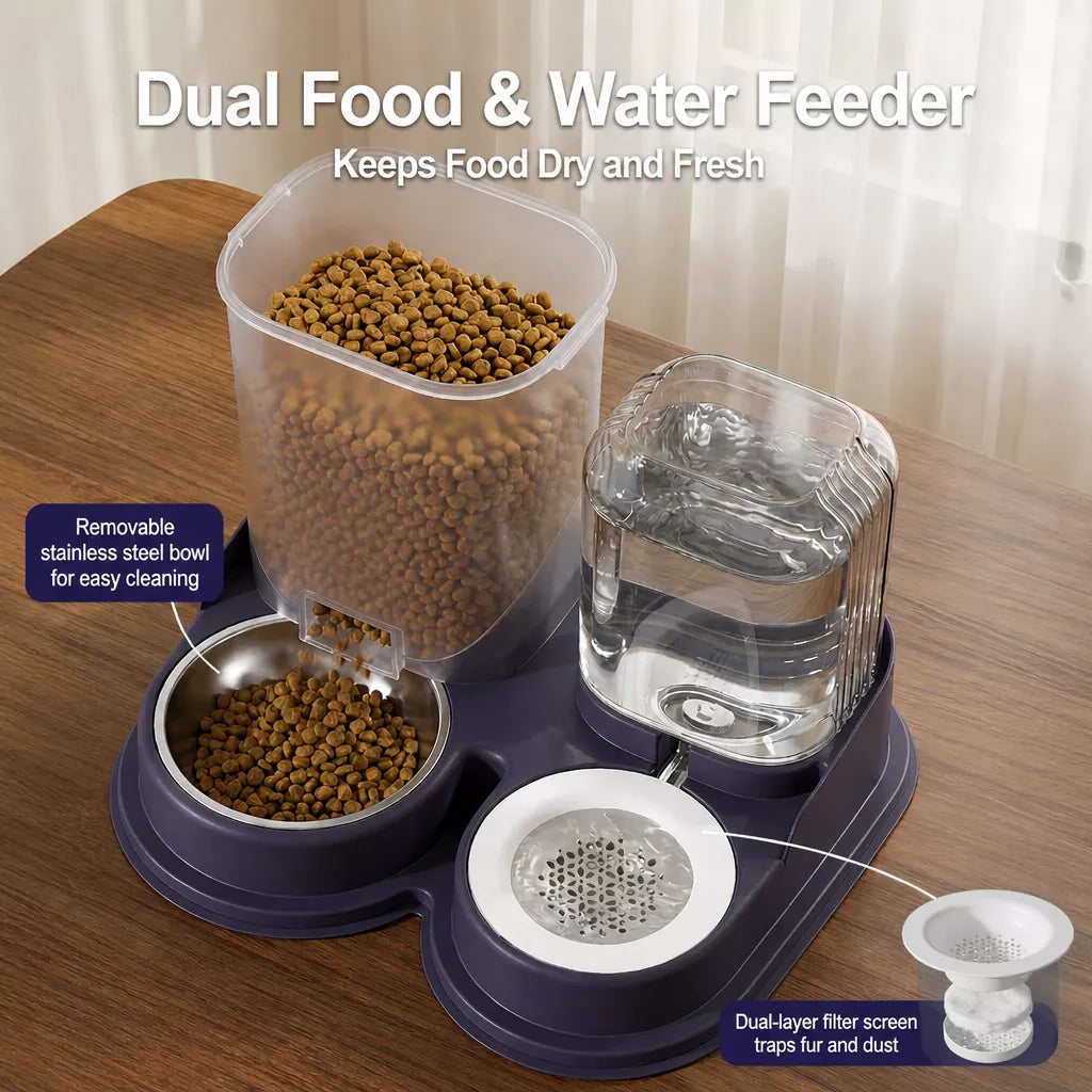 Non-Electric Pet Water Dispenser for Cats & Dogs