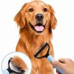 Pet Deshedding Rake and Detangling Comb for Dogs and Cats