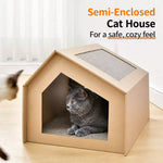 Corrugated Cardboard Cat House and Scratcher