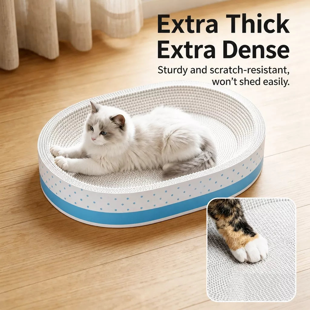 Corrugated Cardboard Cat Scratcher Lounge