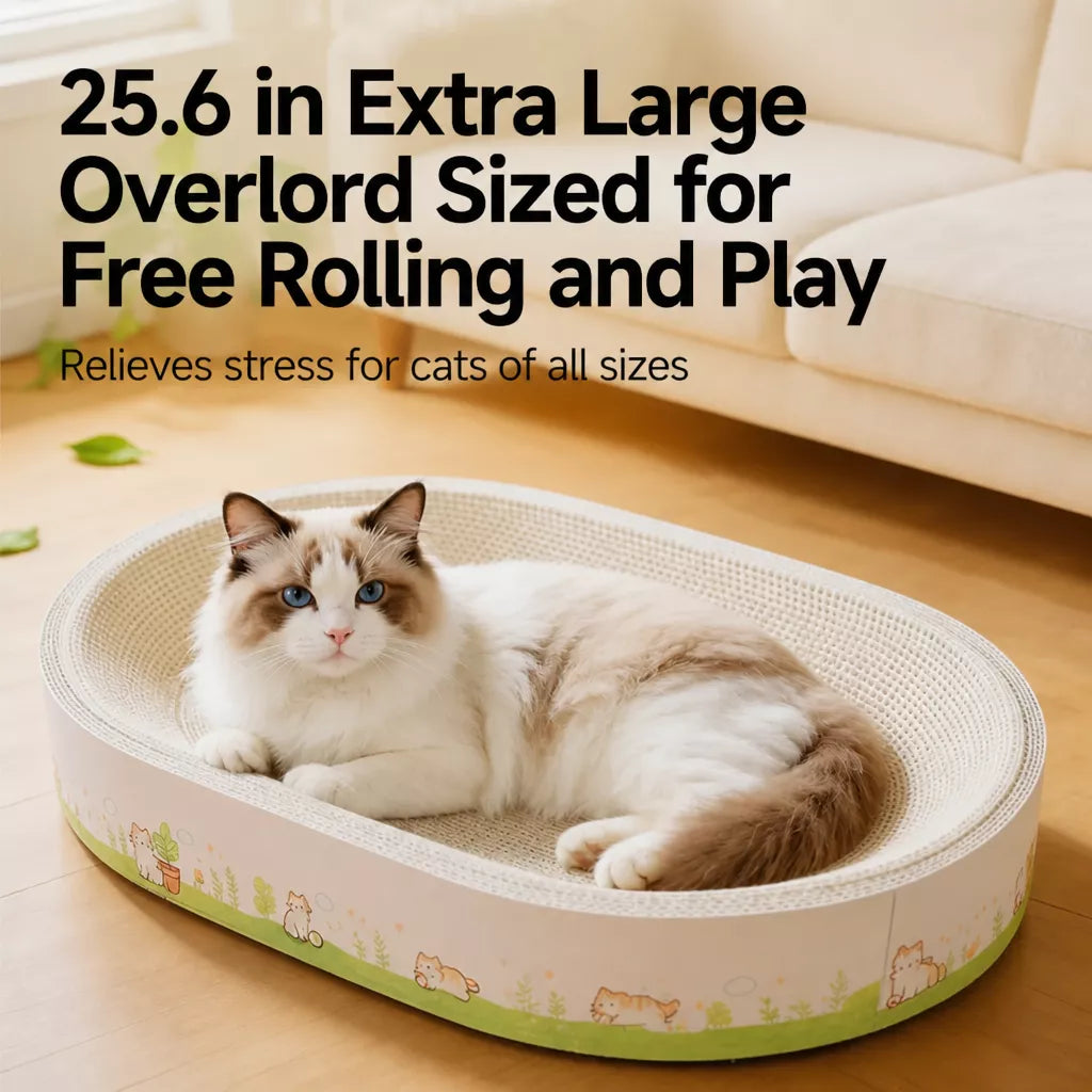 Oval Cat Scratcher Lounge Bed
