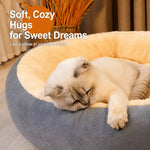 Dog & Cat Bed with Cushioned Base — All-Season & Winter Styles