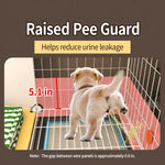 Small Dog Crate with Separate Rest and Potty Areas