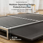 Stainless Steel Dog Potty Tray for Medium and Large Dogs
