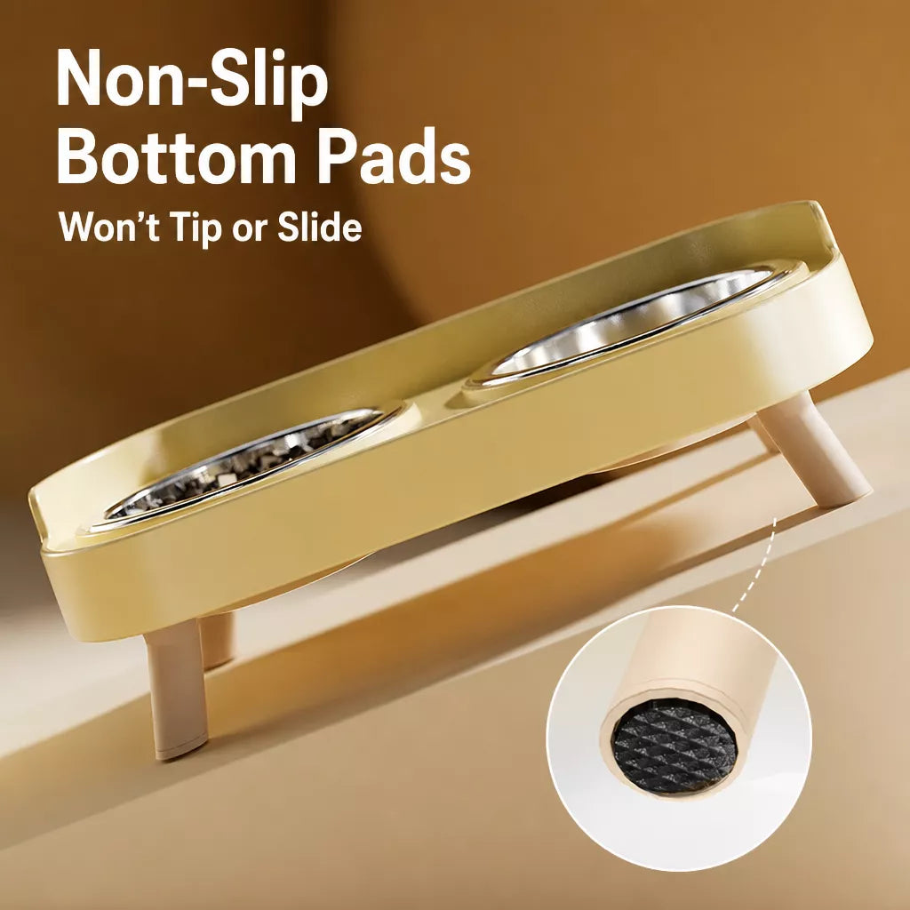 Small Dog Stainless Steel Bowl and Stand Set