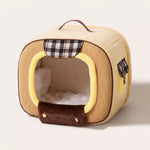 Corduroy Pet Bed with Removable Cover
