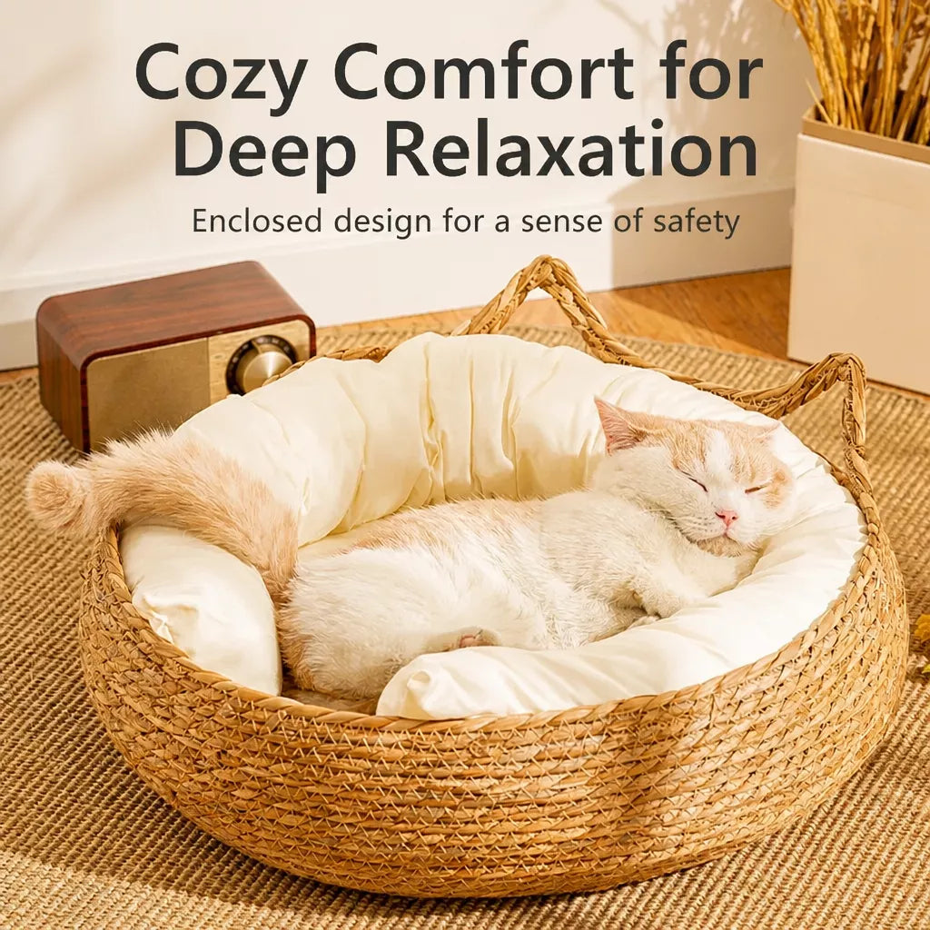 Woven Cat Beds for Cats & Small Dogs