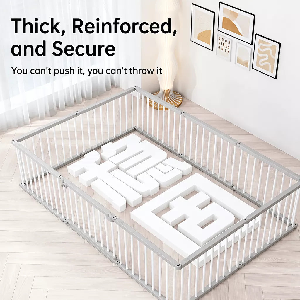 Indoor Dog Playpen with Double Doors, 23.6-Inch High