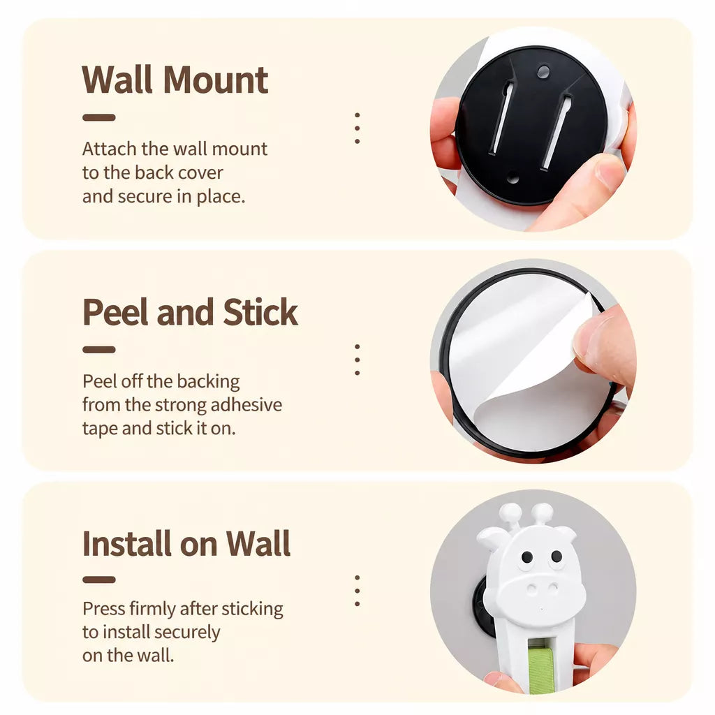 Automatic Wall-Mounted Cat Teaser Toy with Interactive Rope