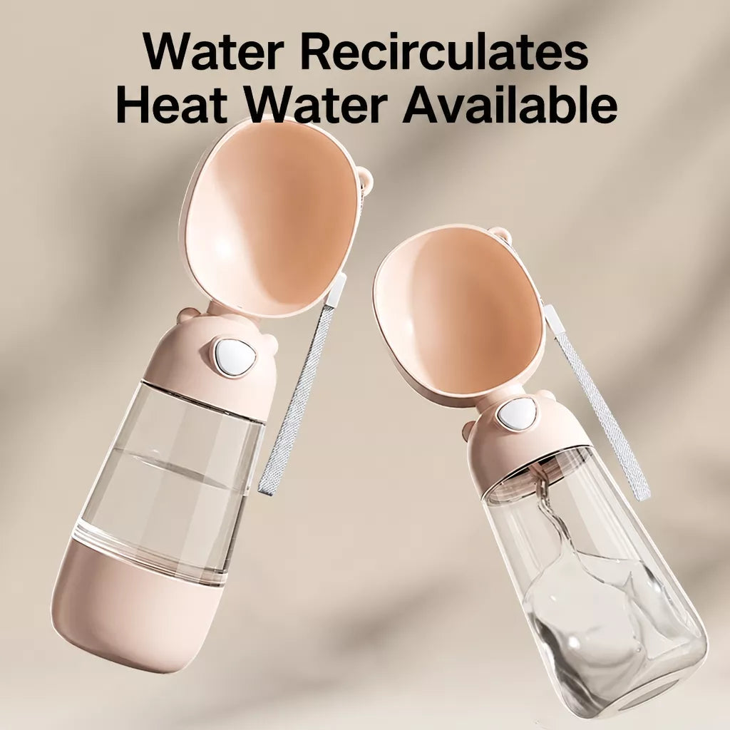 Portable Dog Water Bottle for Walks, Travel & Outdoor Adventures