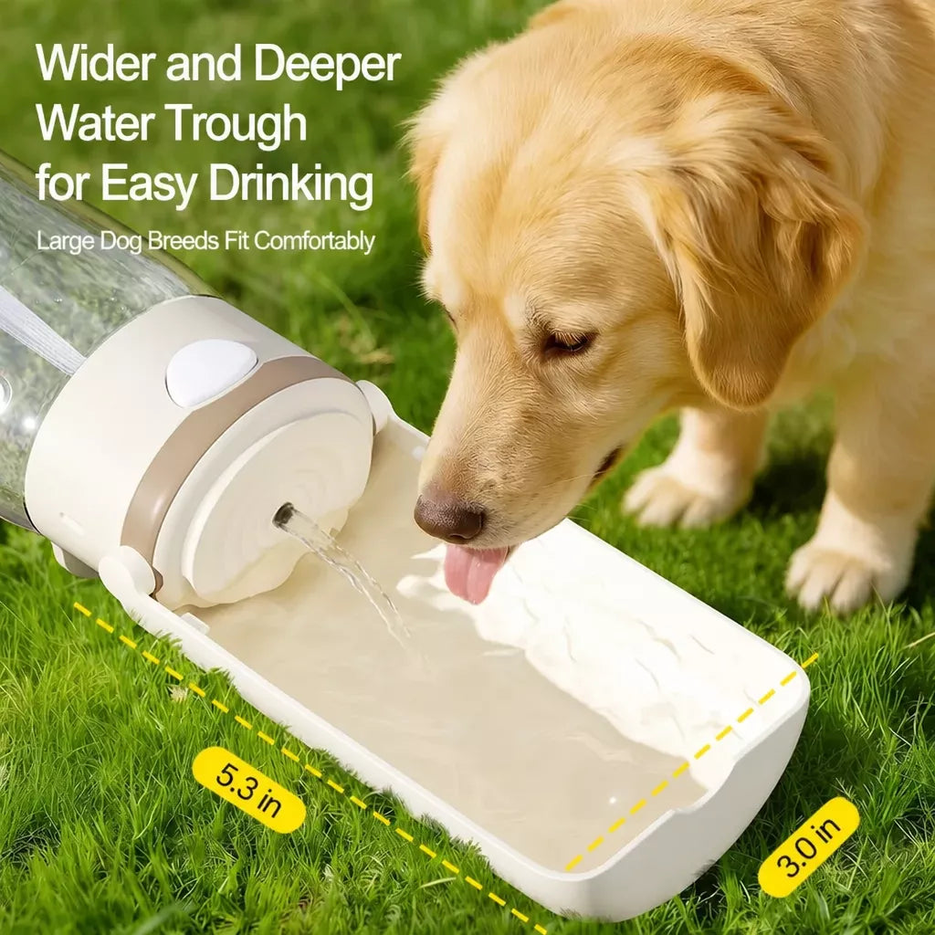 Portable Dog Water Bottle with Integrated Drinking Cup