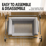 Elevated Faux Leather Dog Bed with Three-Sided Design