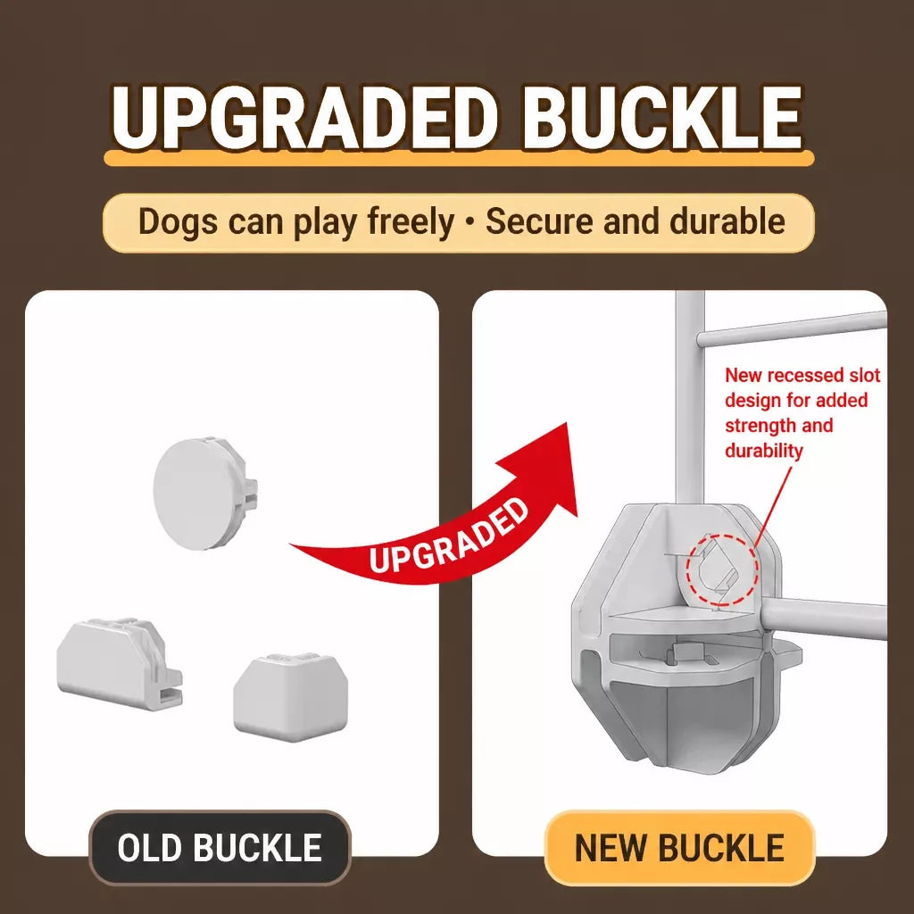 Dog Crate with Separate Toilet Tray