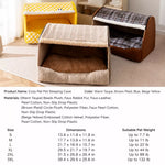 Enclosed Dog Bed with House-Style Design