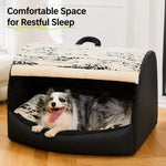 Covered Dog Bed Tent with Removable Washable Cushion