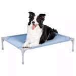Elevated Pet Bed with Breathable Fabric and Steel Frame
