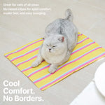 Striped Gel Pet Mat for Dogs and Cats