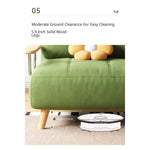 Fold-Out Sofa Bed with Scratch-Resistant Fabric and Solid Wood Legs mgj-0212-green