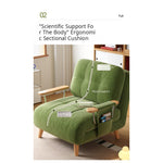 Fold-Out Sofa Bed with Scratch-Resistant Fabric and Solid Wood Legs mgj-0212-green