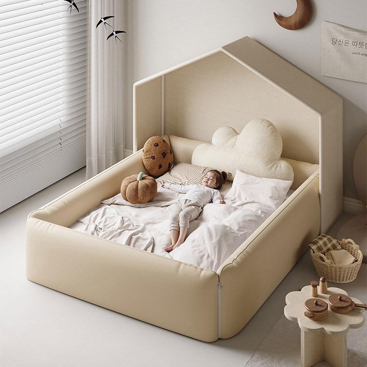 Modular Bed Rail Fence with Mattress & Tent, Anti-Collision Tent Bed Guard for Babies, Kids & Adults ml-0511-2