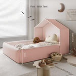 Modular Bed Rail Fence with Mattress & Tent, Anti-Collision Tent Bed Guard for Babies, Kids & Adults ml-0511-2